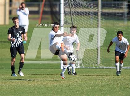 Thumbnail 2 in Greenfield vs. Christ School (Ravenscroft Soccer Invitational) photogallery.