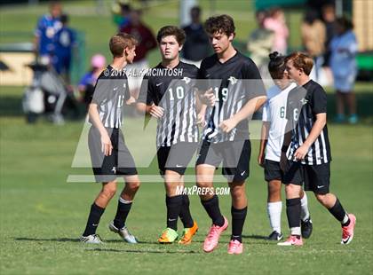 Thumbnail 1 in Greenfield vs. Christ School (Ravenscroft Soccer Invitational) photogallery.