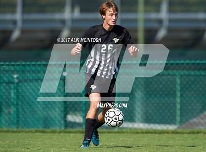 Thumbnail 2 in Greenfield vs. Christ School (Ravenscroft Soccer Invitational) photogallery.