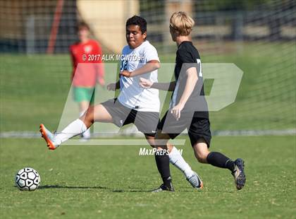 Thumbnail 1 in Greenfield vs. Christ School (Ravenscroft Soccer Invitational) photogallery.