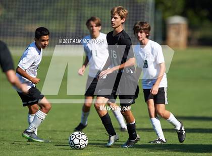 Thumbnail 3 in Greenfield vs. Christ School (Ravenscroft Soccer Invitational) photogallery.