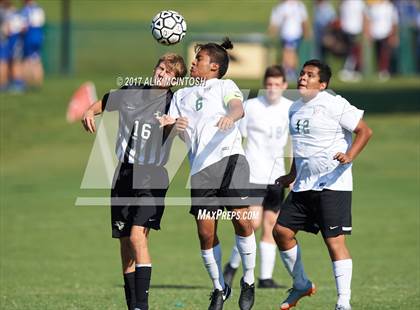 Thumbnail 1 in Greenfield vs. Christ School (Ravenscroft Soccer Invitational) photogallery.