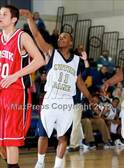Thumbnail 1 in Masuk vs. Notre Dame-Fairfield (SWC Semifinal) photogallery.
