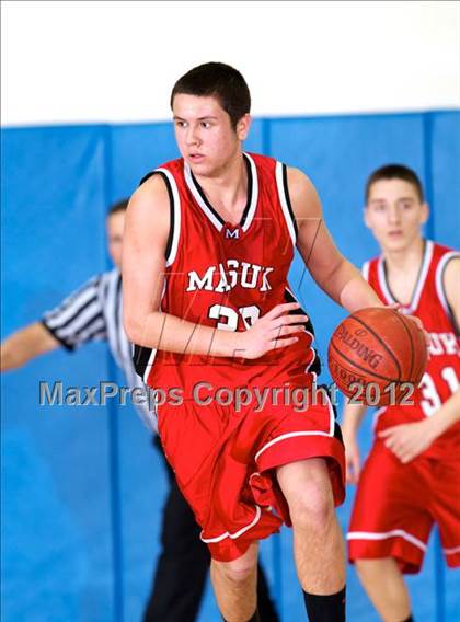 Thumbnail 2 in Masuk vs. Notre Dame-Fairfield (SWC Semifinal) photogallery.