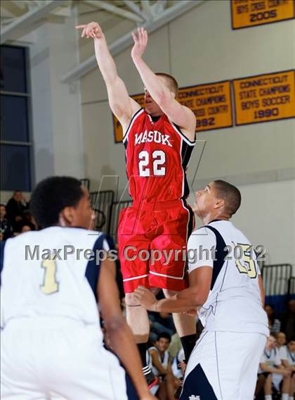 Thumbnail 1 in Masuk vs. Notre Dame-Fairfield (SWC Semifinal) photogallery.