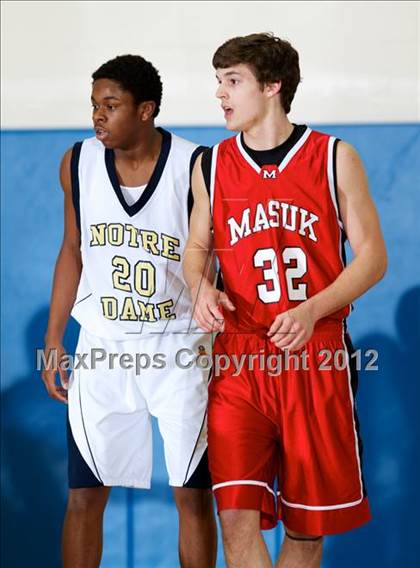 Thumbnail 3 in Masuk vs. Notre Dame-Fairfield (SWC Semifinal) photogallery.