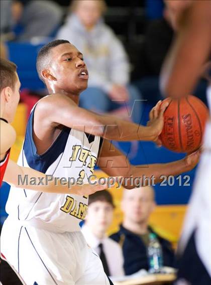 Thumbnail 1 in Masuk vs. Notre Dame-Fairfield (SWC Semifinal) photogallery.