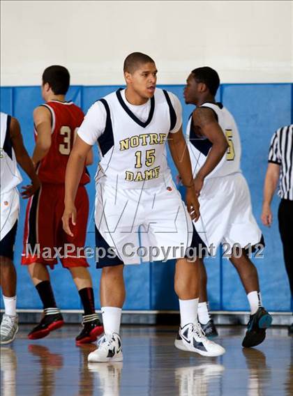 Thumbnail 3 in Masuk vs. Notre Dame-Fairfield (SWC Semifinal) photogallery.