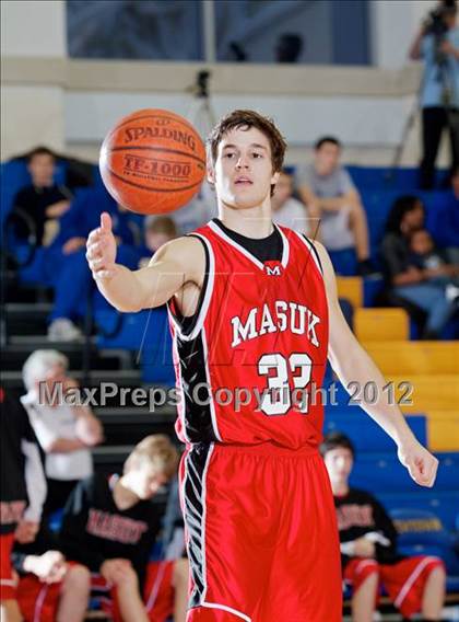 Thumbnail 1 in Masuk vs. Notre Dame-Fairfield (SWC Semifinal) photogallery.