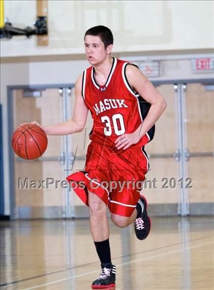 Thumbnail 2 in Masuk vs. Notre Dame-Fairfield (SWC Semifinal) photogallery.