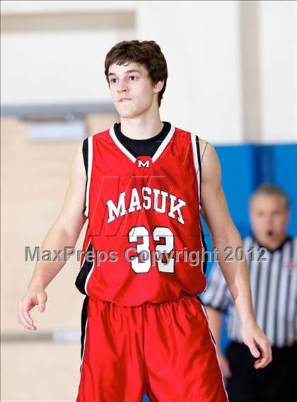 Thumbnail 1 in Masuk vs. Notre Dame-Fairfield (SWC Semifinal) photogallery.