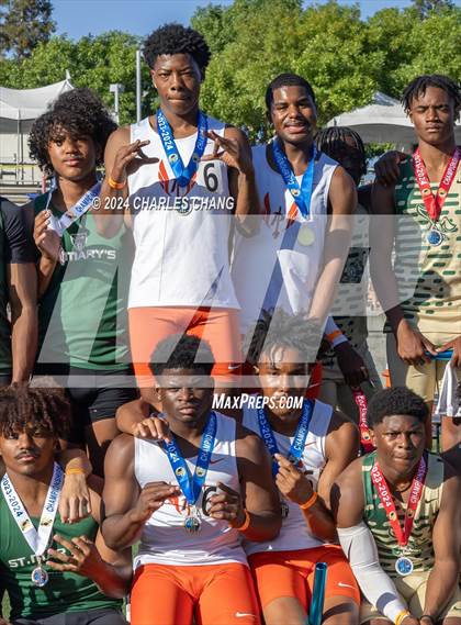 Thumbnail 2 in CIF State Championships (100m Finals) photogallery.