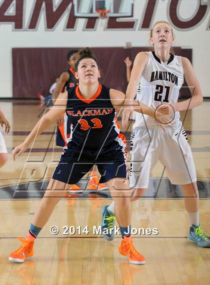 Thumbnail 2 in Blackman vs. Hamilton (Nike Tournament of Champions) photogallery.
