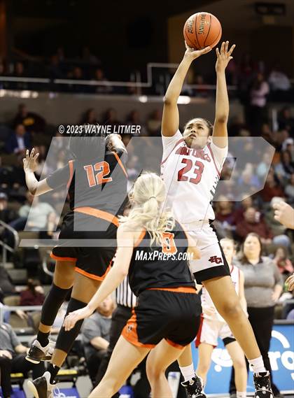 Thumbnail 1 in Ryle vs Holy Cross (2023 9th Region Girls Basketball Tournament) photogallery.