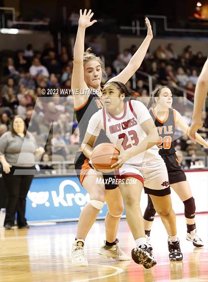 Thumbnail 1 in Ryle vs Holy Cross (2023 9th Region Girls Basketball Tournament) photogallery.