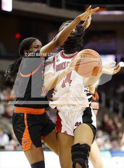 Thumbnail 1 in Ryle vs Holy Cross (2023 9th Region Girls Basketball Tournament) photogallery.