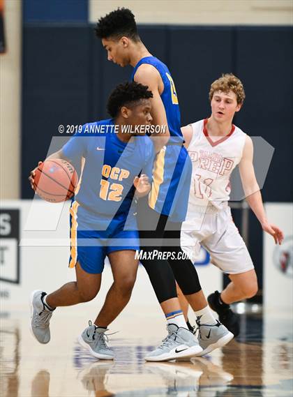 Thumbnail 3 in Orlando Christian Prep vs. Tampa Prep (ARS/Rescue Rooter National Hoopfest) photogallery.