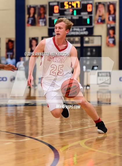 Thumbnail 1 in Orlando Christian Prep vs. Tampa Prep (ARS/Rescue Rooter National Hoopfest) photogallery.