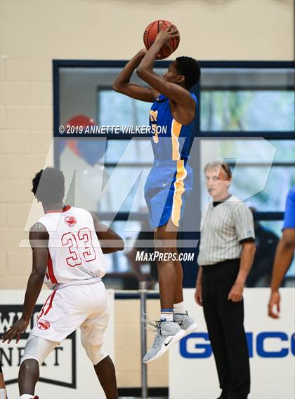 Thumbnail 1 in Orlando Christian Prep vs. Tampa Prep (ARS/Rescue Rooter National Hoopfest) photogallery.
