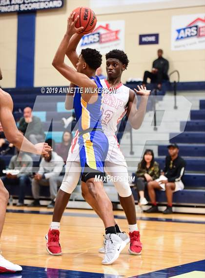 Thumbnail 3 in Orlando Christian Prep vs. Tampa Prep (ARS/Rescue Rooter National Hoopfest) photogallery.