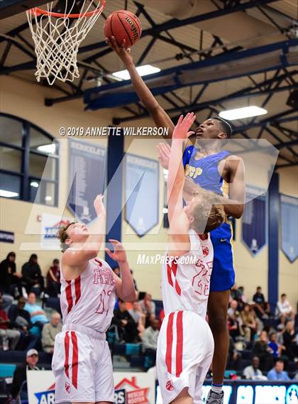Thumbnail 1 in Orlando Christian Prep vs. Tampa Prep (ARS/Rescue Rooter National Hoopfest) photogallery.