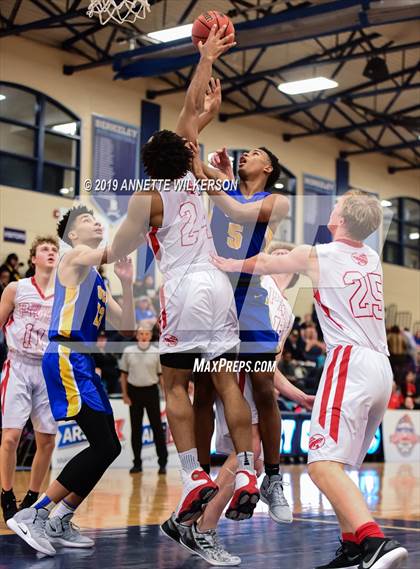 Thumbnail 3 in Orlando Christian Prep vs. Tampa Prep (ARS/Rescue Rooter National Hoopfest) photogallery.