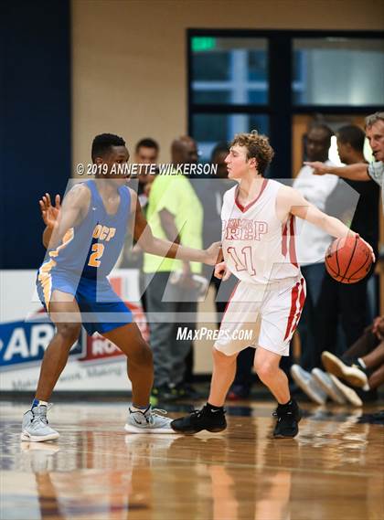 Thumbnail 2 in Orlando Christian Prep vs. Tampa Prep (ARS/Rescue Rooter National Hoopfest) photogallery.