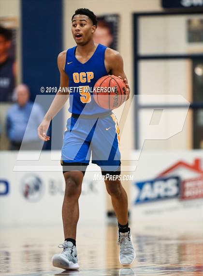 Thumbnail 1 in Orlando Christian Prep vs. Tampa Prep (ARS/Rescue Rooter National Hoopfest) photogallery.