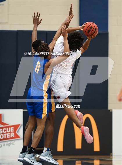 Thumbnail 2 in Orlando Christian Prep vs. Tampa Prep (ARS/Rescue Rooter National Hoopfest) photogallery.