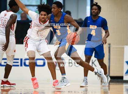 Thumbnail 2 in Orlando Christian Prep vs. Tampa Prep (ARS/Rescue Rooter National Hoopfest) photogallery.
