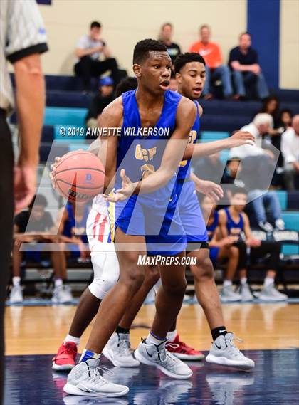 Thumbnail 1 in Orlando Christian Prep vs. Tampa Prep (ARS/Rescue Rooter National Hoopfest) photogallery.