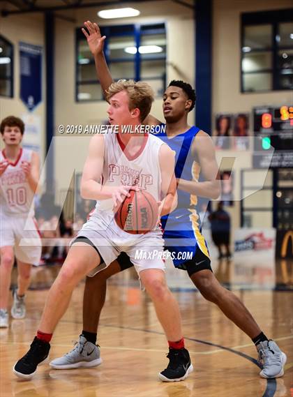 Thumbnail 3 in Orlando Christian Prep vs. Tampa Prep (ARS/Rescue Rooter National Hoopfest) photogallery.