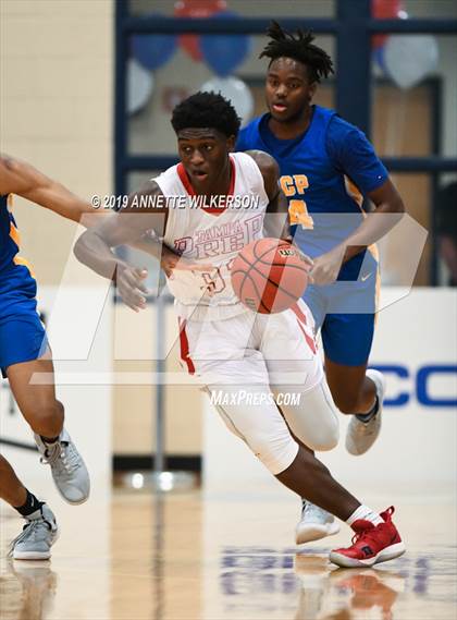 Thumbnail 1 in Orlando Christian Prep vs. Tampa Prep (ARS/Rescue Rooter National Hoopfest) photogallery.