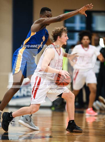 Thumbnail 1 in Orlando Christian Prep vs. Tampa Prep (ARS/Rescue Rooter National Hoopfest) photogallery.