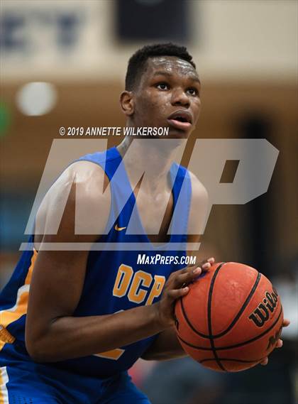 Thumbnail 1 in Orlando Christian Prep vs. Tampa Prep (ARS/Rescue Rooter National Hoopfest) photogallery.