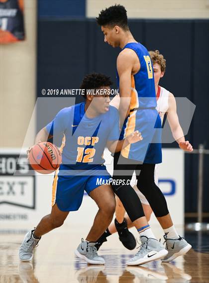 Thumbnail 2 in Orlando Christian Prep vs. Tampa Prep (ARS/Rescue Rooter National Hoopfest) photogallery.