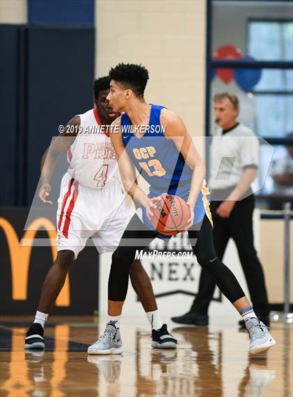 Thumbnail 1 in Orlando Christian Prep vs. Tampa Prep (ARS/Rescue Rooter National Hoopfest) photogallery.