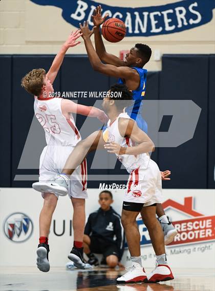 Thumbnail 3 in Orlando Christian Prep vs. Tampa Prep (ARS/Rescue Rooter National Hoopfest) photogallery.