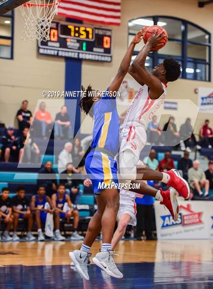 Thumbnail 1 in Orlando Christian Prep vs. Tampa Prep (ARS/Rescue Rooter National Hoopfest) photogallery.