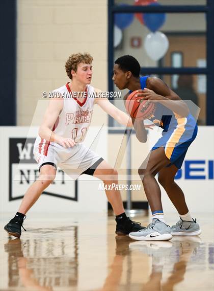Thumbnail 2 in Orlando Christian Prep vs. Tampa Prep (ARS/Rescue Rooter National Hoopfest) photogallery.