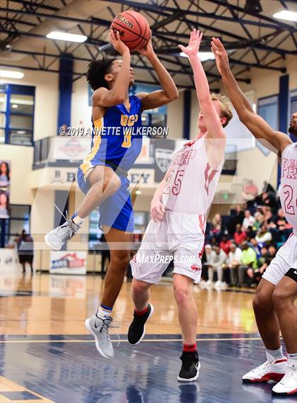 Thumbnail 1 in Orlando Christian Prep vs. Tampa Prep (ARS/Rescue Rooter National Hoopfest) photogallery.