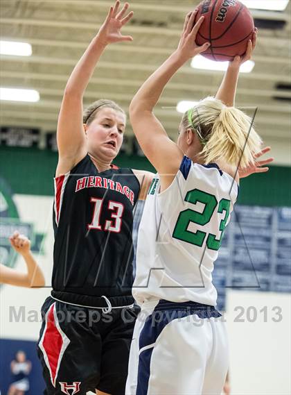 Thumbnail 2 in Heritage vs Woodgrove (Dulles District Semifinal) photogallery.