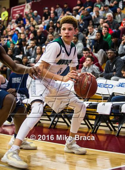 Thumbnail 3 in Chino Hills vs. High Point Christian Academy (Spalding Hoophall Classic) photogallery.