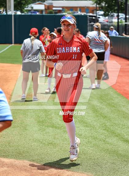 Thumbnail 1 in Santa Gertrudis Academy vs. Coahoma (UIL 3A Softball Final) photogallery.