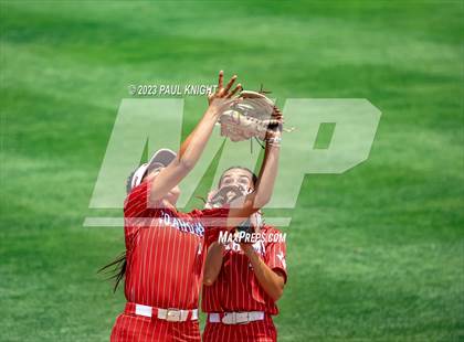 Thumbnail 3 in Santa Gertrudis Academy vs. Coahoma (UIL 3A Softball Final) photogallery.