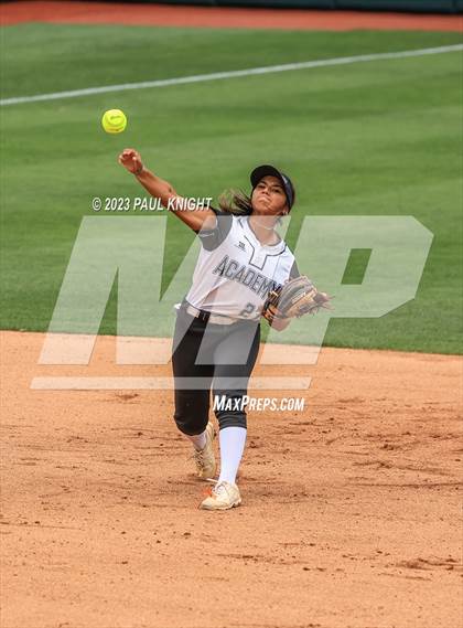 Thumbnail 3 in Santa Gertrudis Academy vs. Coahoma (UIL 3A Softball Final) photogallery.
