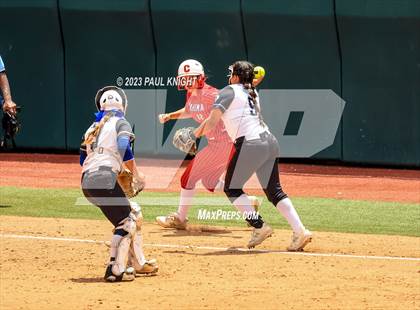 Thumbnail 2 in Santa Gertrudis Academy vs. Coahoma (UIL 3A Softball Final) photogallery.