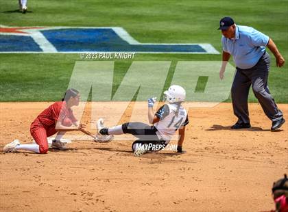 Thumbnail 3 in Santa Gertrudis Academy vs. Coahoma (UIL 3A Softball Final) photogallery.