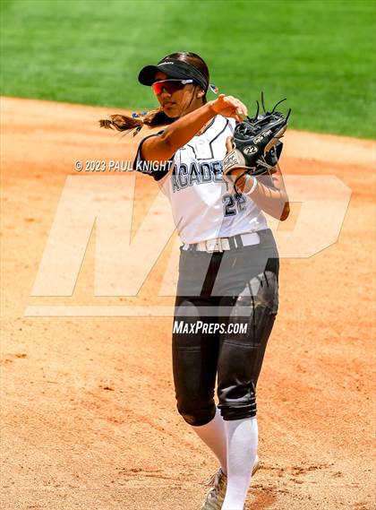 Thumbnail 1 in Santa Gertrudis Academy vs. Coahoma (UIL 3A Softball Final) photogallery.