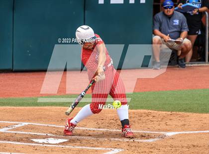 Thumbnail 2 in Santa Gertrudis Academy vs. Coahoma (UIL 3A Softball Final) photogallery.